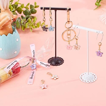 50Pcs Flower Charm Stitch Markers for Crafting