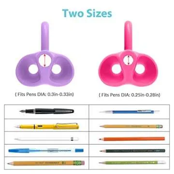 Training Grips，Firesara Three Fingers Fixed Handwriting Posture Correction Grip Trainer,Two Sizes and 8pcs Pencil Grips for Kids, Adults, Arthritis Designed for Righties or Lefties(5Standard+3Large)