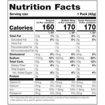 Snack Factory Pretzel Crisps Variety Pack, Individual 1.5 Ounce (Pack of 24)