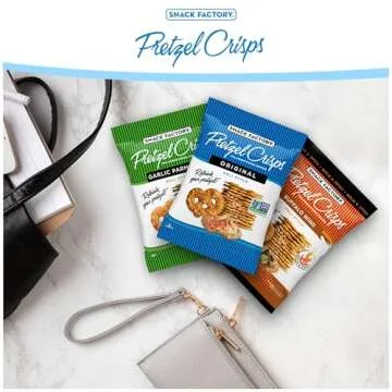 Snack Factory Pretzel Crisps Variety Pack, Individual 1.5 Ounce (Pack of 24)