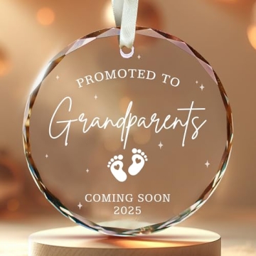 Baby Pregnancy Announcement Ornament for New Grandma - Celebrate the Joy