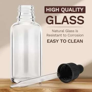 Bumobum 5 Clear Dropper Bottle Set for Essential Uses