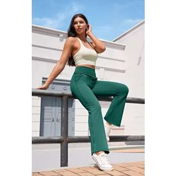 IUGA Flare Leggings with Pockets for Yoga and More