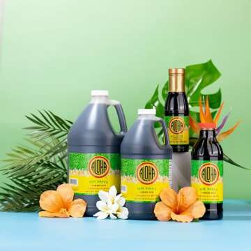 Aloha Shoyu - Lower Salt Soy Sauce with 25% Less Sodium - Versatile and Balanced Shoyu Sauce - Made in Hawaii - 1 Gallon