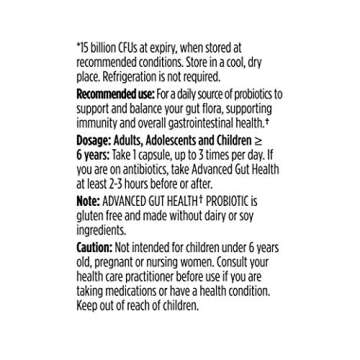 Genuine Health Advanced Gut Health Gentle-Care Probiotic, Helps Promote Digestive, Gastrointestinal & Gut Health, Multi-Strain Formula, 30 Capsules