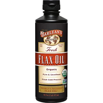 Barlean's Organic Flaxseed Oil - Pure Cold Pressed Product for Health Benefits