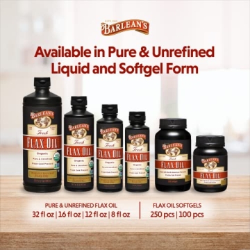Barlean's Organic Flaxseed Oil for Heart & Skin Health