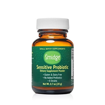 Smidge® Sensitive Probiotic Powder & Spoon for Gut Health