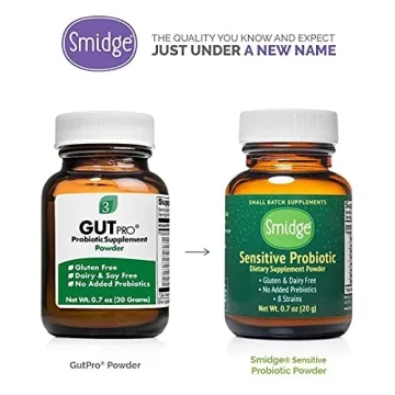 Smidge® Sensitive Probiotic Powder & Spoon for Gut Health