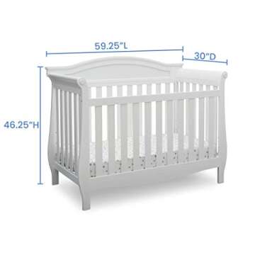 Delta Children Lancaster 4-in-1 Convertible Crib