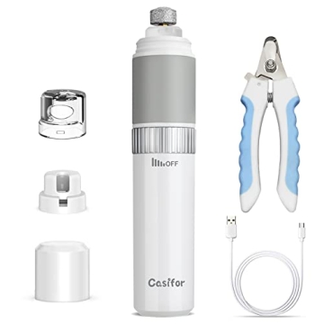 Casifor Dog Nail Grinder - The Ultimate Quiet Trimming Solution for All Pets