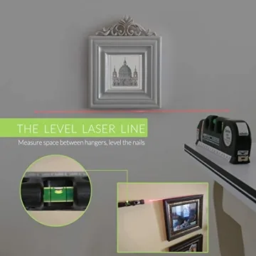 Qooltek Laser Level & Measure Tape for Accurate DIY Projects