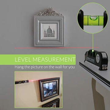 Qooltek Laser Level & Measure Tape for Accurate DIY Projects