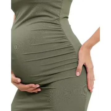 Stylish Rnxrbb Summer Maternity Dress for Expecting Moms