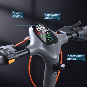 CUNFON Electric Scooter with 1200W Motor and 50 Miles Range