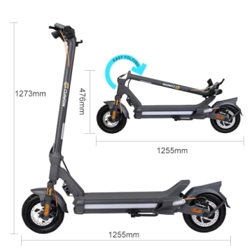CUNFON Electric Scooter with 1200W Motor and 50 Miles Range