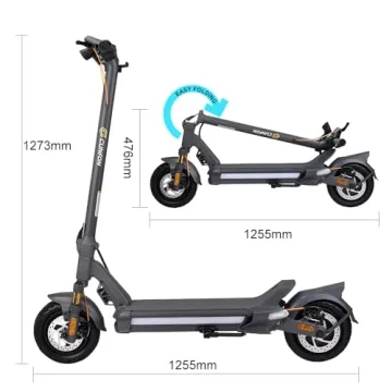 CUNFON Electric Scooter with 1200W Motor and 50 Miles Range