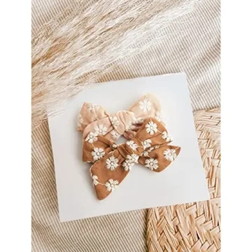 Niceye 24 Pack Baby Girl Hair Clips - Handmade Bows for Kids