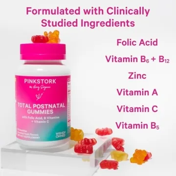 Pink Stork Total Postnatal Gummies for New Moms