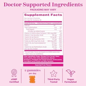 Pink Stork Total Postnatal Gummies for New Moms