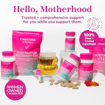 Pink Stork Total Postnatal Gummies for New Moms