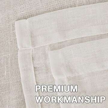 Natural Linen Sheer Curtains | Elegant & Eco-Friendly