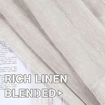Natural Linen Sheer Curtains | Elegant & Eco-Friendly