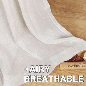 Natural Linen Sheer Curtains | Elegant & Eco-Friendly