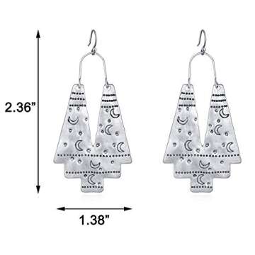 Bohemian Vintage Ethnic Tribal Gold Hook Earrings for Women