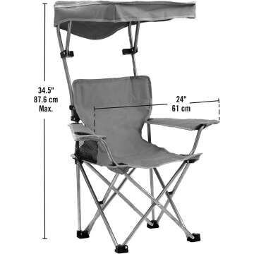 Quik Shade Kids Canopy Chair with Carry Bag - Blue
