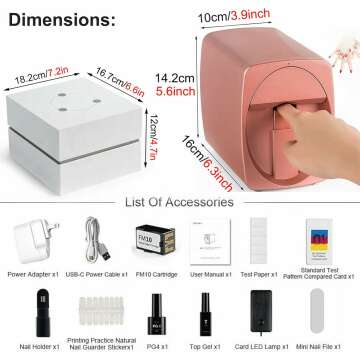 Mobile Nail Art Printer - DIY Portable Nail Machine