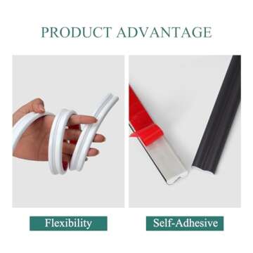 YEFANXI Flexible Wall Molding Trim，0.86IN*0.35IN Peel and Stick Self-Adhesive DIY Wall Trim for Frame,Wall& Home Decoration（16.4FT Black）