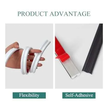 YEFANXI Flexible Wall Molding Trim，0.86IN*0.35IN Peel and Stick Self-Adhesive DIY Wall Trim for Frame,Wall& Home Decoration（16.4FT Black）