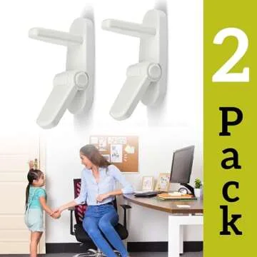 Door Lever Lock 2 Pack - Childproof Your Doors Easily!
