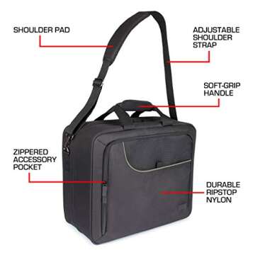 USA Gear PS5 Carrying Case for Travel and Protection