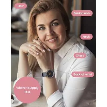 Baby Powder Natural Hair & Body Mist Spray, Pure Essential and Fragrance Oils, Alcohol-Free, Handmade in California, 0.5Fl Oz