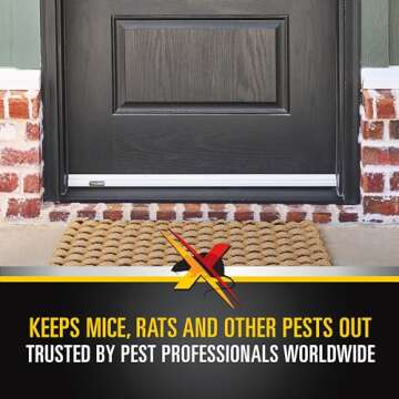 Xcluder 36 Low-Profile Door Sweep - Ultimate Rodent Protection and Weather Sealing