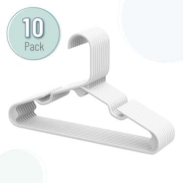 Mr. Pen- Plastic Kids Hangers, 10 Pack, Baby Hangers, Baby Hangers for Nursery, Baby Clothes Hangers, Baby Hangers for Closet, Kid Hangers, Kids Hangers Plastic, Childrens Hangers, Small Hangers.