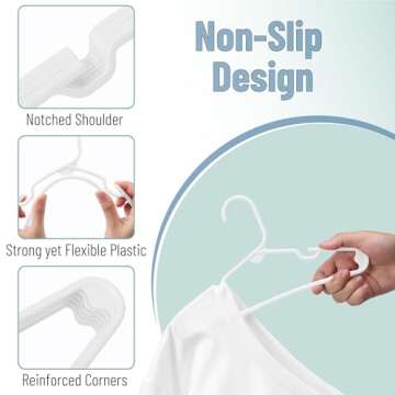 Mr. Pen- Plastic Kids Hangers, 10 Pack, Baby Hangers, Baby Hangers for Nursery, Baby Clothes Hangers, Baby Hangers for Closet, Kid Hangers, Kids Hangers Plastic, Childrens Hangers, Small Hangers.