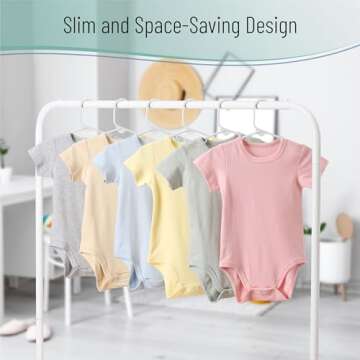 Mr. Pen- Plastic Kids Hangers, 10 Pack, Baby Hangers, Baby Hangers for Nursery, Baby Clothes Hangers, Baby Hangers for Closet, Kid Hangers, Kids Hangers Plastic, Childrens Hangers, Small Hangers.