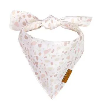 Remy+Roo Large Spring Dog Bandanas - 4 Pack Shannon Set | Premium Durable Adjustable Polyester Fabric | Patented Shape Girl Dog Bandana, Floral Dog Bandana | Ideal for Birthday Party Wedding Holiday