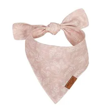 Remy+Roo Large Spring Dog Bandanas - 4 Pack Shannon Set | Premium Durable Adjustable Polyester Fabric | Patented Shape Girl Dog Bandana, Floral Dog Bandana | Ideal for Birthday Party Wedding Holiday