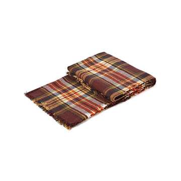 Trendy Women's Cozy Warm Winter Fall Blanket Scarf Stylish Soft Chunky Checked Giant Scarves Shawl Cape Coffee Warm