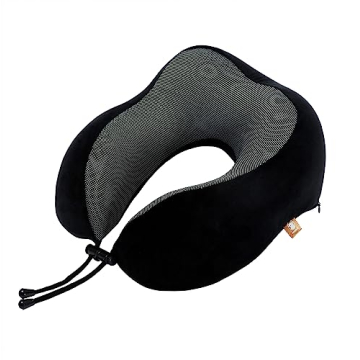 Makimoo Memory Foam Travel Pillow 360° Support Lightweight