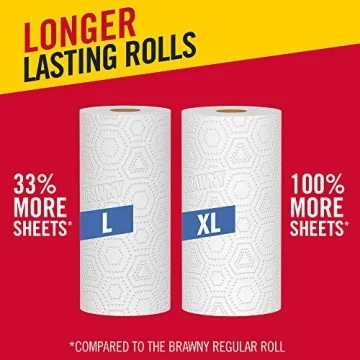 Brawny Paper Towels - 6 Large Rolls, 80 Sheets
