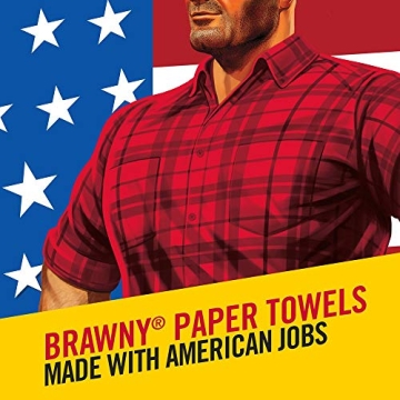 Brawny Paper Towels - 6 Large Rolls, 80 Sheets