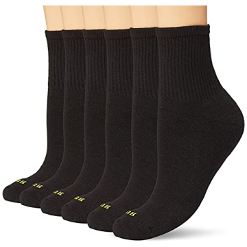 Hue Women's Mini Crew Sock 6-Pack Black One Size