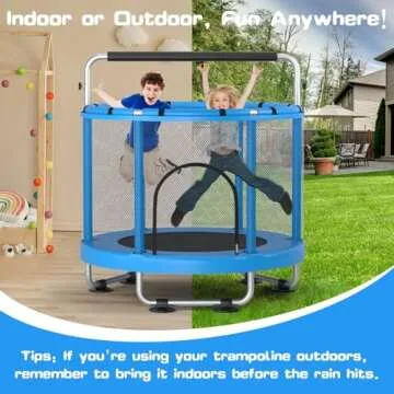 ZCMHAXJ 55" Kids Trampoline - Safe Fun Indoors & Outdoors
