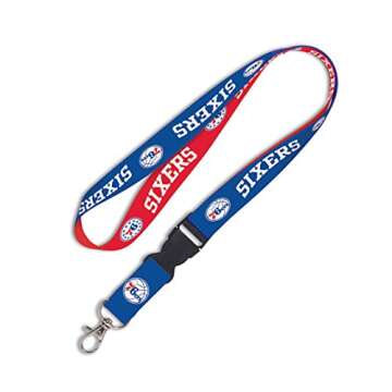 Stylish NBA Philadelphia 76ers Lanyard with Detachable Buckle for Fans of All Ages