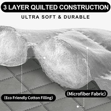 Deeky Sofa Cover for 3 Cushion Couch, Pet Protector